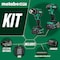Metabo Hpt 18V MV Cordless Brushless Driver Drill / Impact Driver 2 x 2.0Ah #2 Phillips Bit & Bag KC18DEXQBM - alternate 5